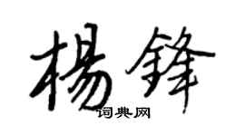 王正良杨锋行书个性签名怎么写