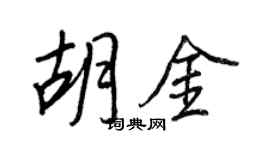 王正良胡金行书个性签名怎么写
