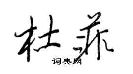 王正良杜菲行书个性签名怎么写