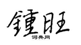 王正良钟旺行书个性签名怎么写