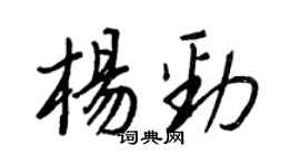 王正良杨劲行书个性签名怎么写