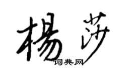 王正良杨莎行书个性签名怎么写