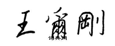 王正良王尔刚行书个性签名怎么写