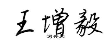 王正良王增毅行书个性签名怎么写