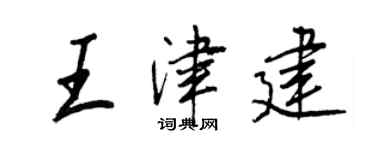 王正良王津建行书个性签名怎么写