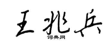 王正良王兆兵行书个性签名怎么写