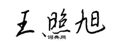 王正良王照旭行书个性签名怎么写