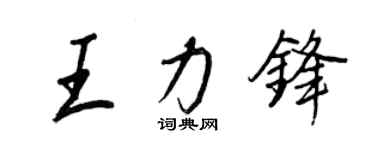 王正良王力锋行书个性签名怎么写