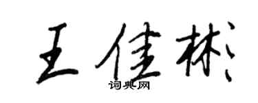 王正良王佳彬行书个性签名怎么写