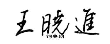 王正良王晓进行书个性签名怎么写