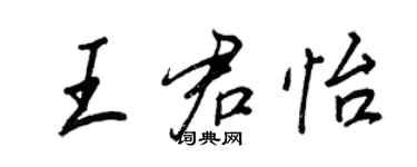 王正良王君怡行书个性签名怎么写