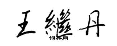 王正良王继丹行书个性签名怎么写