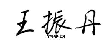 王正良王振丹行书个性签名怎么写