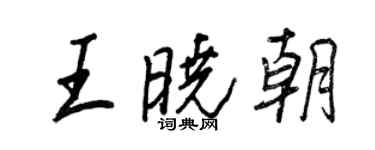 王正良王晓朝行书个性签名怎么写