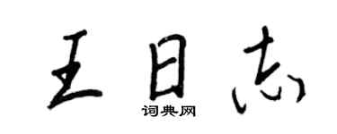 王正良王日志行书个性签名怎么写