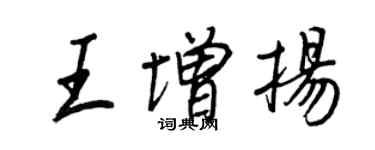王正良王增扬行书个性签名怎么写