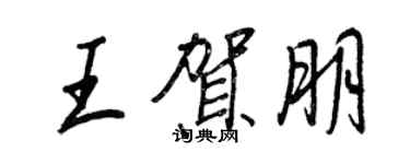 王正良王贺朋行书个性签名怎么写