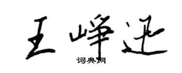 王正良王峥迅行书个性签名怎么写