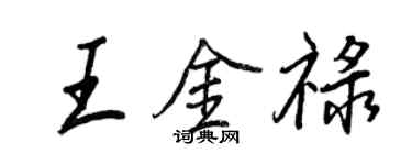 王正良王金禄行书个性签名怎么写