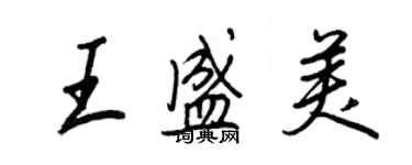 王正良王盛美行书个性签名怎么写