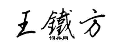 王正良王铁方行书个性签名怎么写