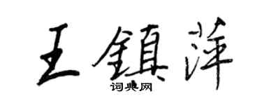 王正良王镇萍行书个性签名怎么写