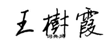 王正良王树霞行书个性签名怎么写
