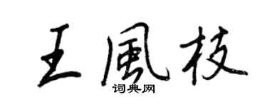 王正良王风枝行书个性签名怎么写