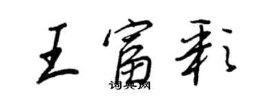 王正良王富彩行书个性签名怎么写