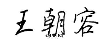 王正良王朝容行书个性签名怎么写