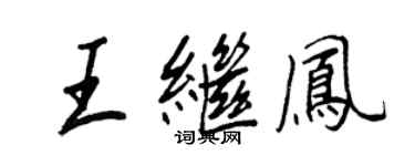 王正良王继凤行书个性签名怎么写