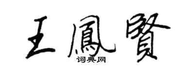 王正良王凤贤行书个性签名怎么写