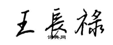 王正良王长禄行书个性签名怎么写