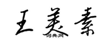 王正良王美素行书个性签名怎么写