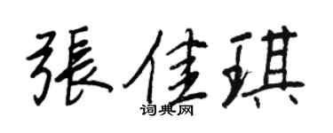 王正良张佳琪行书个性签名怎么写