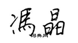 王正良冯晶行书个性签名怎么写