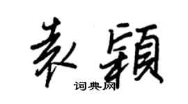 王正良袁颖行书个性签名怎么写