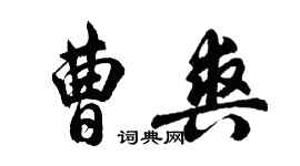 胡问遂曹爽行书个性签名怎么写