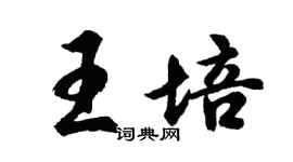 胡问遂王培行书个性签名怎么写