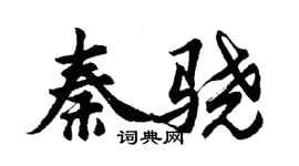 胡问遂秦骁行书个性签名怎么写