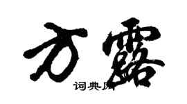 胡问遂方露行书个性签名怎么写