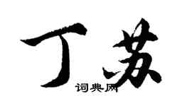 胡问遂丁苏行书个性签名怎么写
