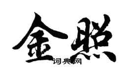 胡问遂金照行书个性签名怎么写