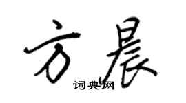 王正良方晨行书个性签名怎么写