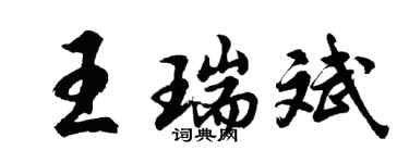 胡问遂王瑞斌行书个性签名怎么写