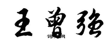 胡问遂王曾强行书个性签名怎么写