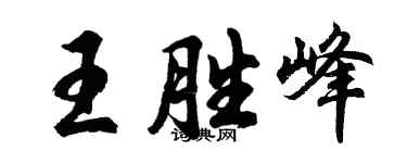 胡问遂王胜峰行书个性签名怎么写