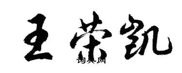 胡问遂王荣凯行书个性签名怎么写
