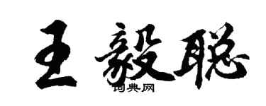 胡问遂王毅聪行书个性签名怎么写