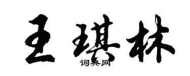 胡问遂王琪林行书个性签名怎么写